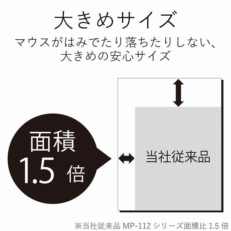 エレコム マウスパッド メタリック XLサイズ ブラック MP-MBGBK(1枚入)