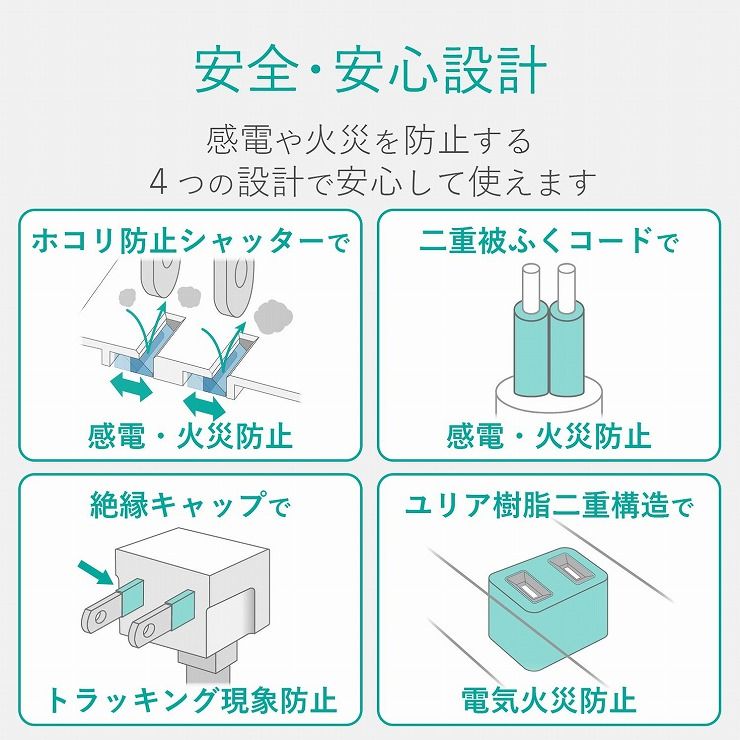 エレコム 延長コード 電源タップ 2.5m 2P 6個口 個別スイッチ AVT-K6A-2625BK(1個)
