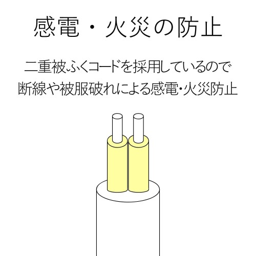 エレコム 延長コード 電源タップ 5m 2P 3個口 ホコリ防止シャッター付 T-ST02-22350WH(1個入)