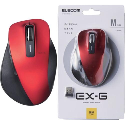 楽天市場】エレコム ELECOM EX-G ワイヤレスBlueLED マウス M