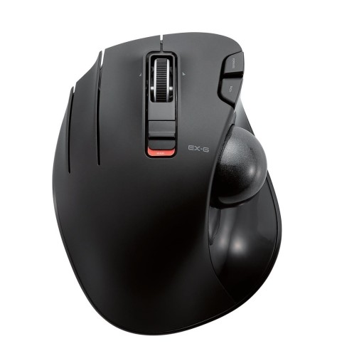 エレコム トラックボールマウス 無線 6ボタン 親指 左手用 握りやすい M-XT4DRBK(1個)