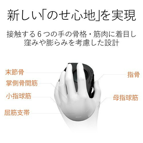 エレコム トラックボールマウス 無線 6ボタン 親指 左手用 握りやすい M-XT4DRBK(1個)