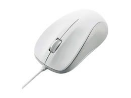 エレコム マウス 有線 3ボタン レーザー 軽量 EU RoHS指令準拠 1.5m M-S2ULWH／RS(1個)