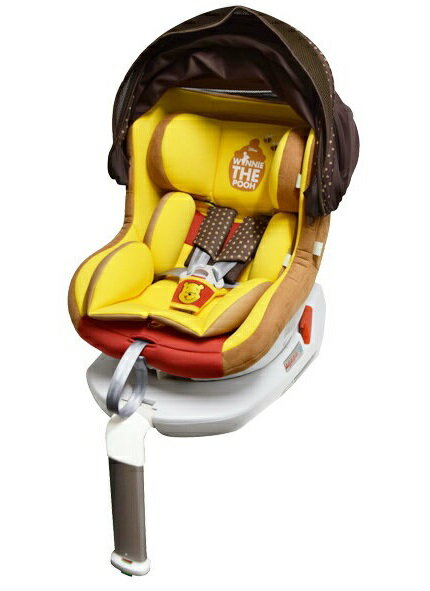 美品】isofix ディズニー ターンシート くまのプーさん 回転式 3794-