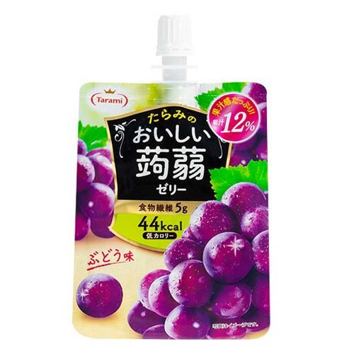 楽天市場 たらみ おいしい蒟蒻ゼリー ぶどう味 150g 価格比較 商品価格ナビ