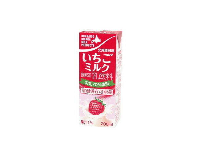 楽天市場】北海道日高乳業 北海道日高乳業 いちごミルク 200ml | 価格 