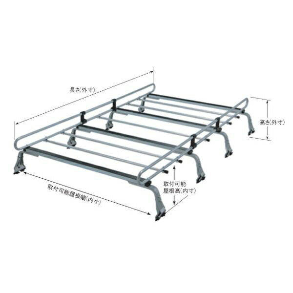 していただ 横山製作所 ROCKY(ロッキー) ZM-321M 日産 DR17W系 NV100クリッパーリオ 標準ルーフ車用 高耐食溶融メッキ製  6本脚業務用ルーフキャリア クレールオンラインショップ - 通販 - PayPayモール いかなる - shineray.com.br