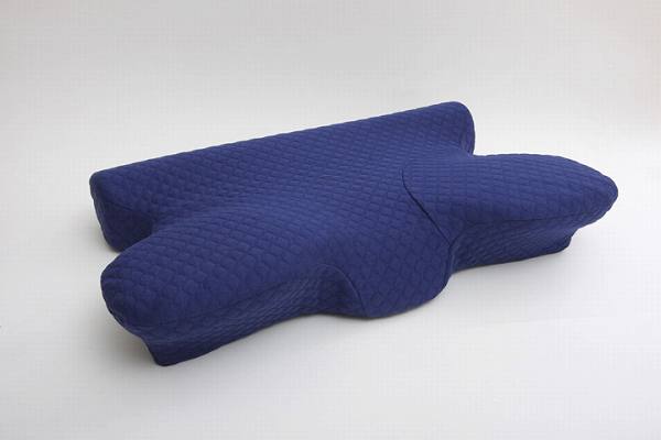 イケヒコ ピロー 枕 洗える 低反発 いびき解消 ネイビー 約64×35