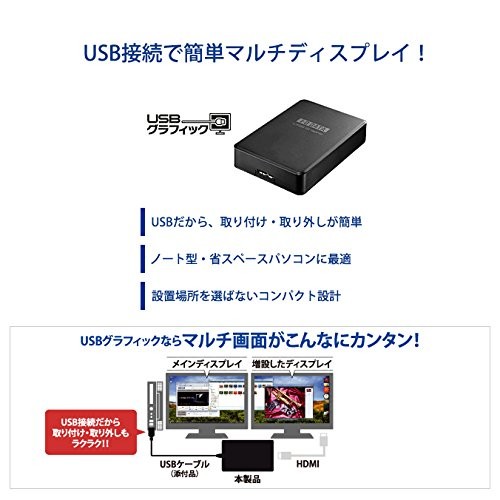 I・O DATA グラフィックアダプター USB-RGB3/H