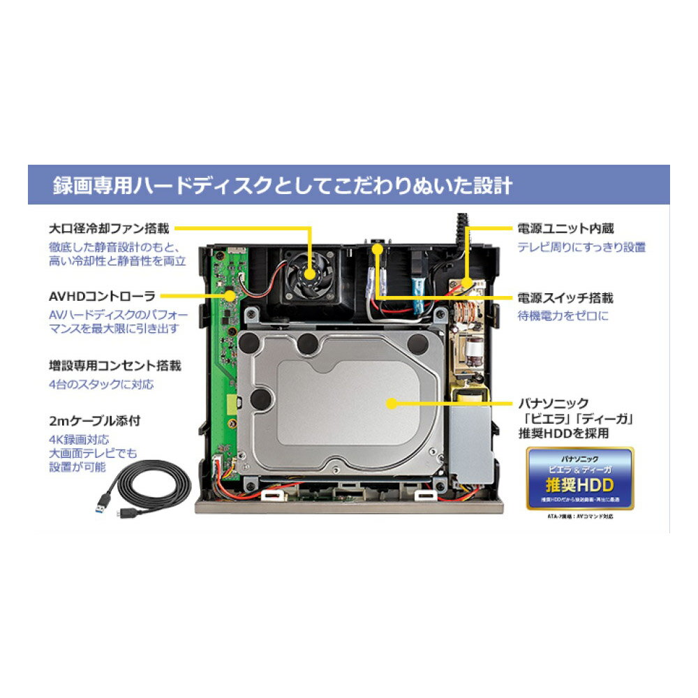 I・O DATA 録画用ハードディスク 3TB AVHD-WR3