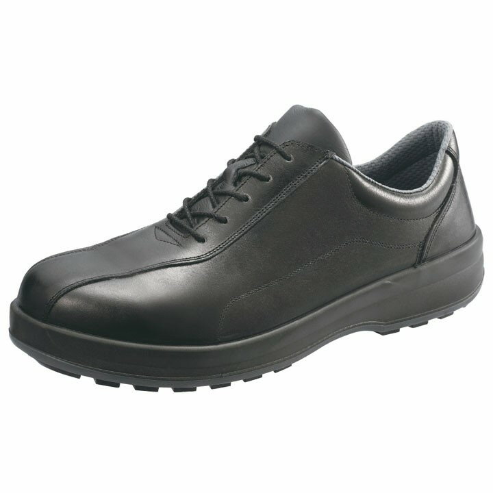 世界中の商品を購入 シモン 耐滑・軽量3層底安全短靴8512黒C付 26.0cm
