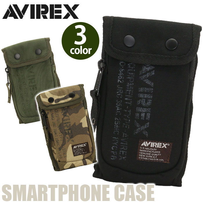 楽天市場】クロスター AVIREX/アヴィレックス AVX3518 メンズ 布製 撥水 スマホケース ブラック | 価格比較 - 商品価格ナビ