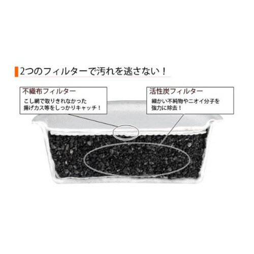 琺瑯ホーロー オイルポット用活性炭カートリッジ( ) OILPOT-K3P