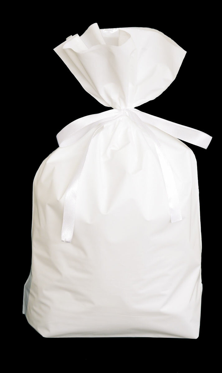 楽天市場】カクケイ 梨地リボン付き巾着袋 底マチ付き ホワイトl p サイズw h マチ | 価格比較 - 商品価格ナビ
