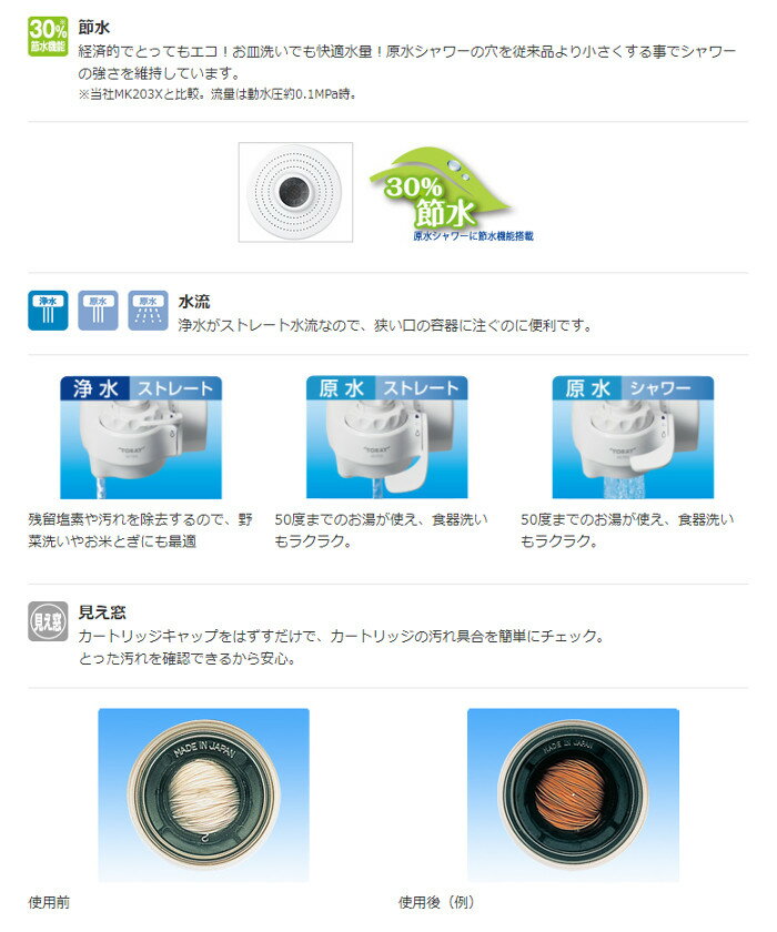 TORAY トレビーノ スーパースリム 浄水器 SX705T