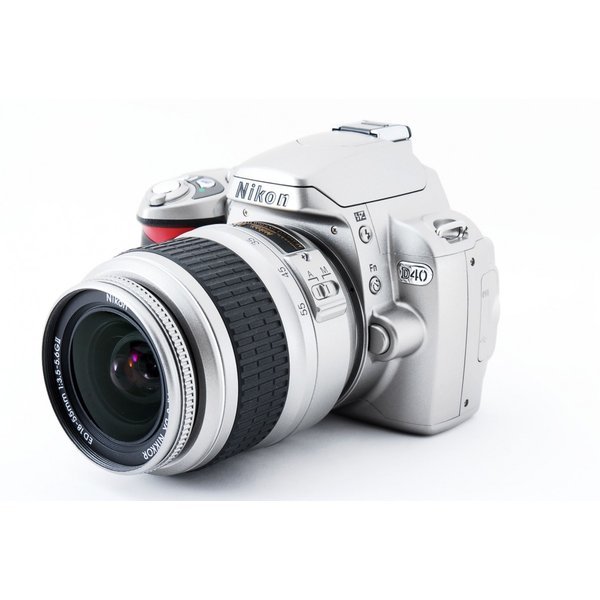 ニコン　D40　レンズキット　S数2034回　AF-S 18-55　シルバー Amazon | Nikon デジタル一眼レフカメラ D40 レンズキット