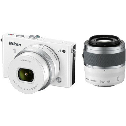 楽天市場】ニコン Nikon NIKON 1 J4 NIKON 1 J4 Wズームキット WHITE 