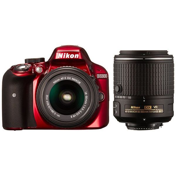 楽天市場】ニコン Nikon D3300 D3300 ダブルズームキット2 RED | 価格