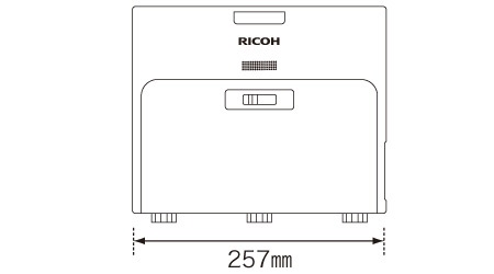 超単焦点プロジェクターPJWX4152NI（RICOH） リコー、3500ルーメンになった世界最小の超短焦点プロジェクター