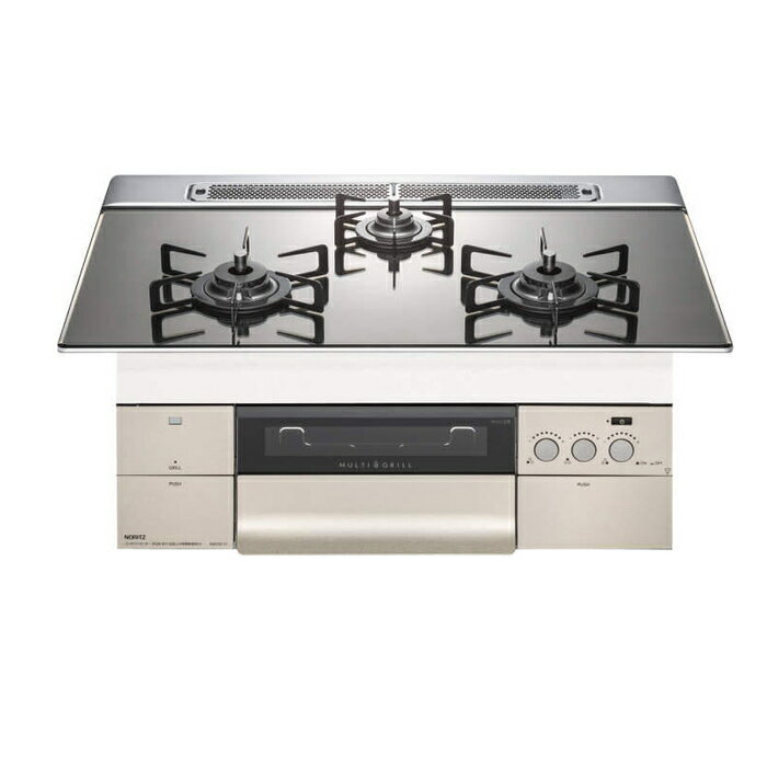 楽天市場 ノーリツ ノーリツ ビルトインコンロ N3s11pwaskstesc プログレ 幅 プラチナシルバー Progre 3口ガスコンロ 価格 比較 商品価格ナビ