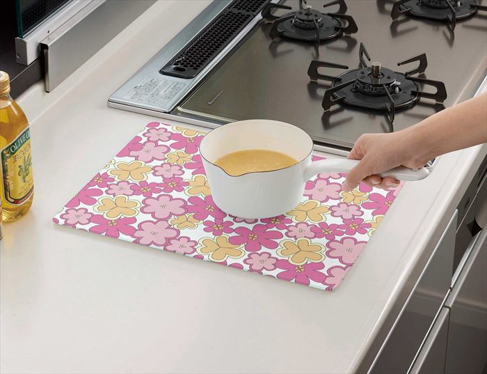 楽天市場 伸晃 フラワーハート キッチントッププレート Ktp Fa4030 価格比較 商品価格ナビ