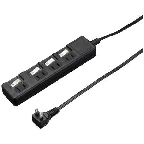 YAZAWA 雷ガード付節電タップ H8KS442BK
