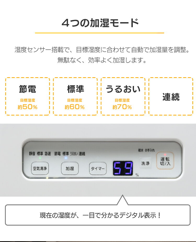 空気清浄機能付加湿器　IRIS SHA-400A ホワイト　アイリスオーヤマ 楽天市場】アイリスオーヤマ IRIS 空気清浄機能付加湿器 SHA