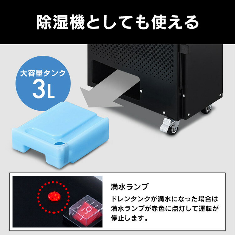 アイリスオーヤマ　スポットクーラー PSAC-0803-B 2021年製② Amazon | 【工事不要】 アイリスオーヤマ スポットクーラー 移動