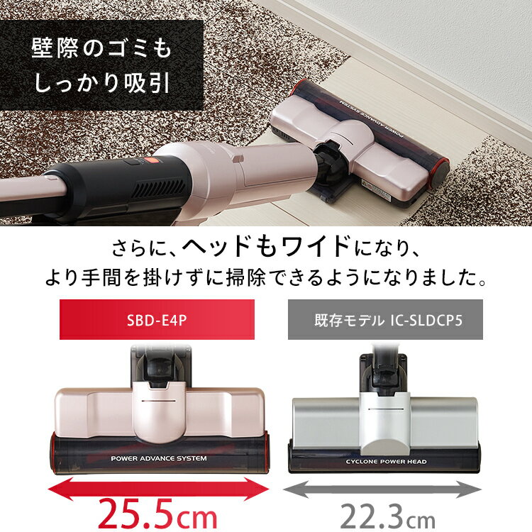 楽天市場】アイリスオーヤマ IRIS 極細スティッククリーナー SBD