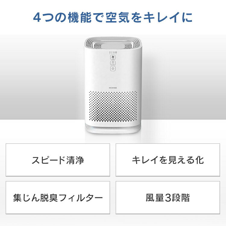 IRIS 空気清浄機  IBP-A25-W