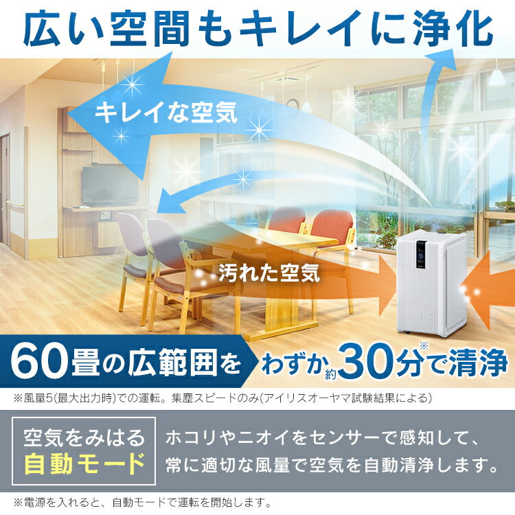 IRIS 大型空気清浄機 IAP-A130HTH-W