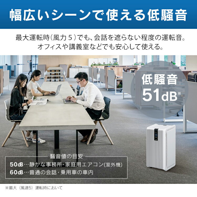 IRIS 大型空気清浄機 IAP-A130HTH-W