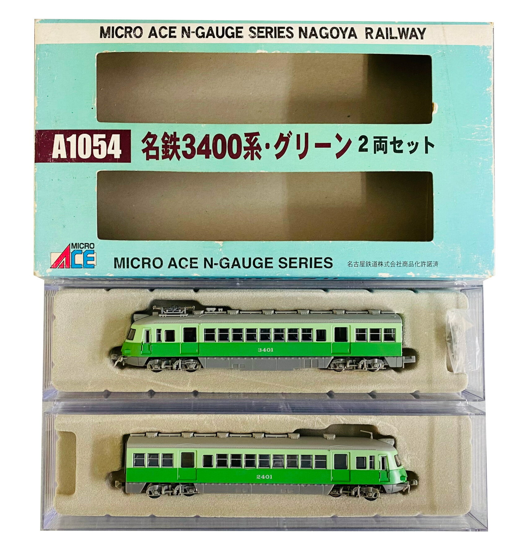 激安価格の □024 マイクロエース 名鉄3400系 グリーン 2両セット 