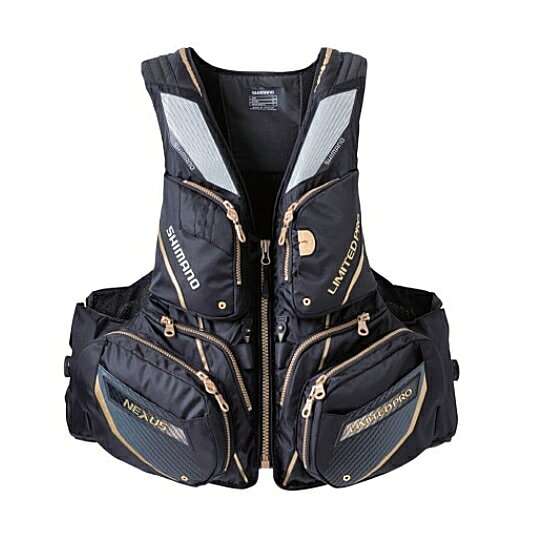 SHIMANO フィッシングベスト VF-121T ブラックカモ　サイズL SHIMANO フィッシングベスト VF-121T ブラックカモ サイズL