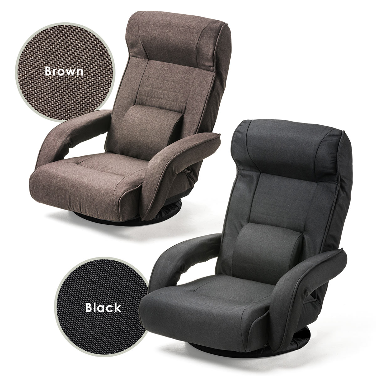 【楽天市場】サンワサプライ 回転座椅子 ポケットコイル クッション レバー式 リクライニング 連動 肘掛け ランバーサポート付き ブラック