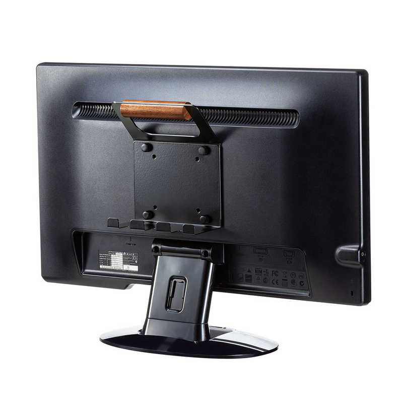 サンワサプライ｜SANWA SUPPLY VESAマウント取付け 75x75 / 100x100mm テレビハンドル コード受け付き ブラック MR-VESA12