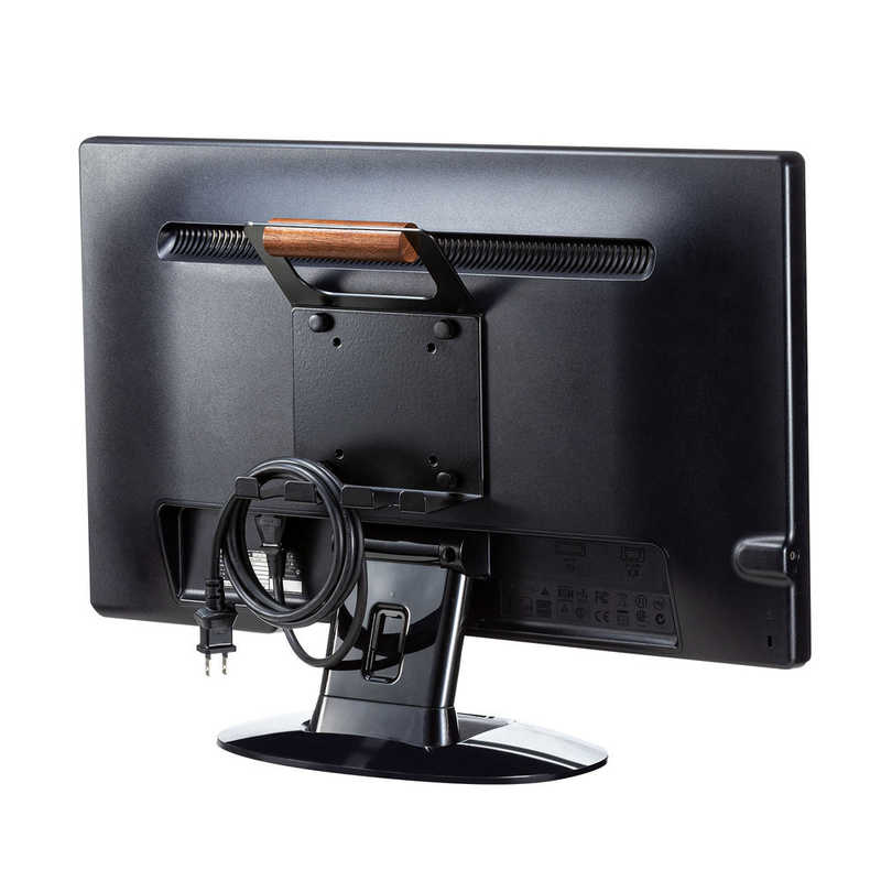 サンワサプライ｜SANWA SUPPLY VESAマウント取付け 75x75 / 100x100mm テレビハンドル コード受け付き ブラック MR-VESA12