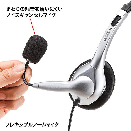 マルチメディアPCヘッドセット MM-HS507NCN(1コ入)