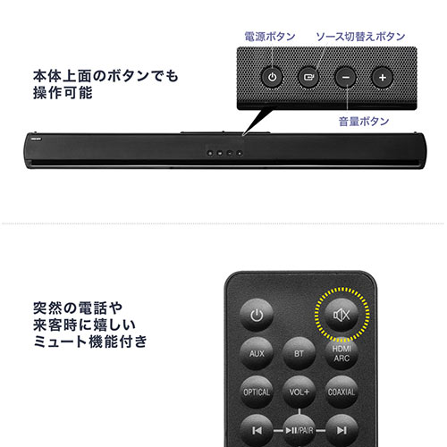 楽天市場】サンワサプライ サンワサプライ サウンドバー