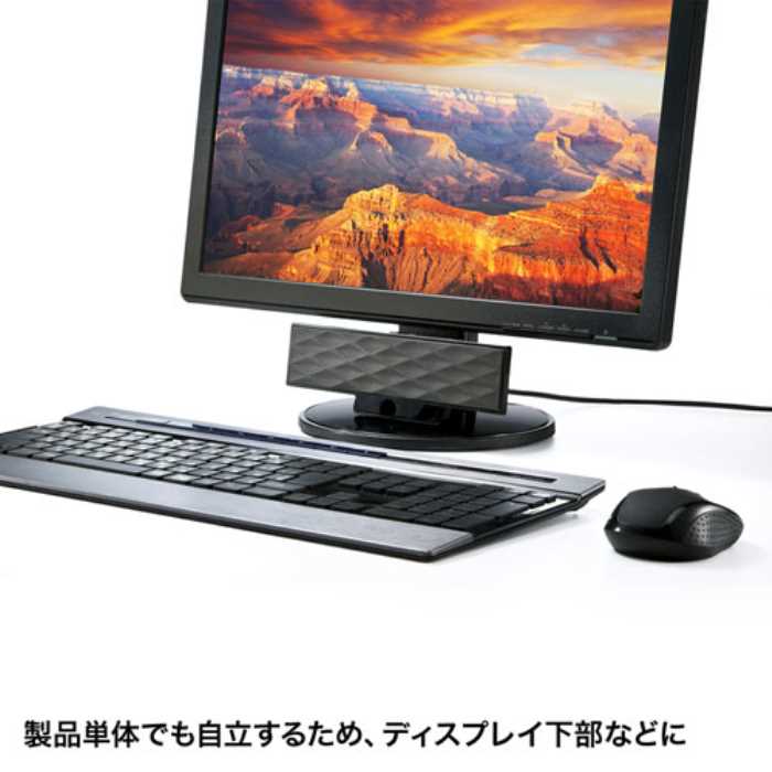 SANWA SUPPLY USB電源サウンドバースピーカー MM-SPL11UBKN