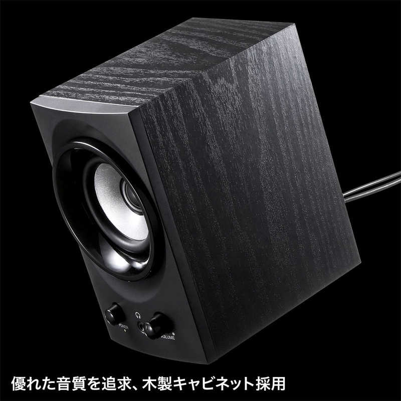 SANWA SUPPLY ハイパワーUSBスピーカー MM-SPU9BKN