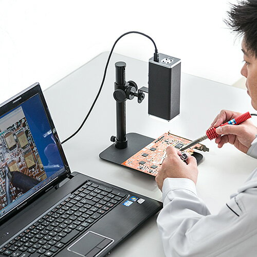 【楽天市場】サンワサプライ デジタル顕微鏡 USB接続 最大倍率280倍 500万素 | 価格比較 - 商品価格ナビ