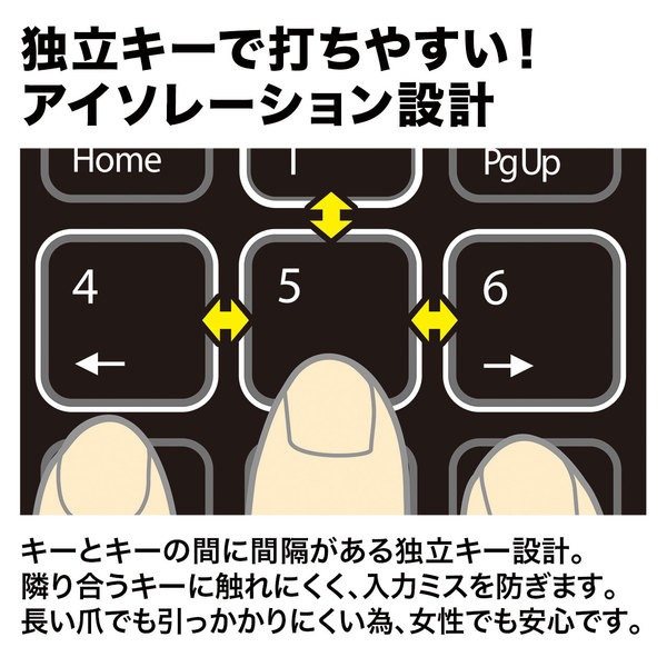 サンワサプライ Bluetoothテンキー NT-BT21BK