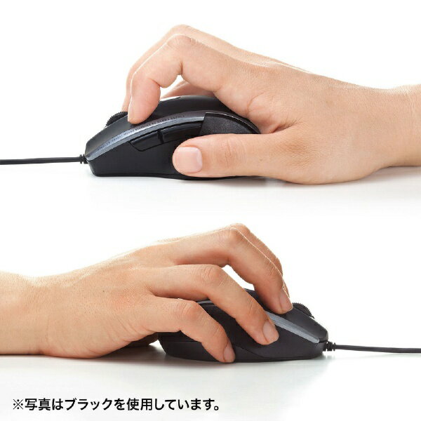 SANWA SUPPLY 静音有線ブルーLEDマウス 5ボタン MA-BL168R