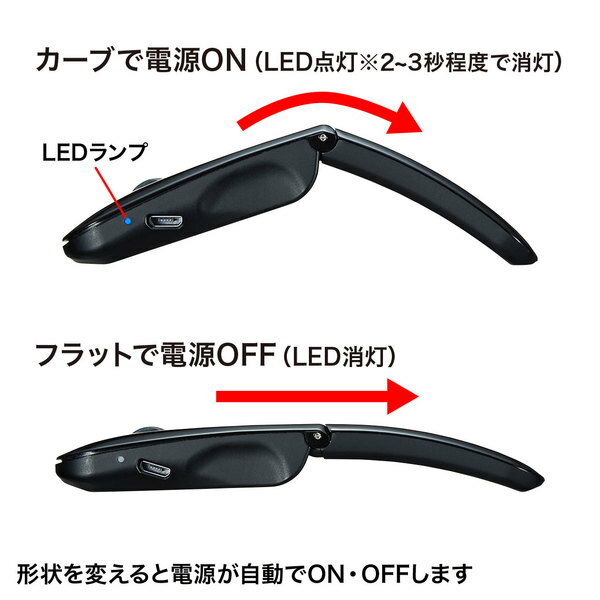 SANWA SUPPLY 静音Bluetooth5.0 IR LEDマウス MA-BTIR116BKN