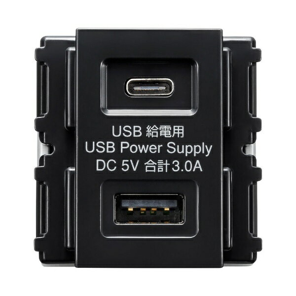 サンワサプライ TAP-KJUSB1C1BK 埋込USB給電用コンセント TYPEC搭載