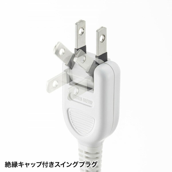 SANWA SUPPLY USB充電機能付きタップ Type-C搭載 TAP-B101UC-2W