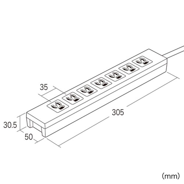 サンワサプライ 電源タップ TAP-F37-3AD
