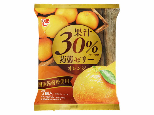 楽天市場 エースベーカリー エースベーカリー 果汁30 蒟蒻ゼリー オレンジ 7個 価格比較 商品価格ナビ