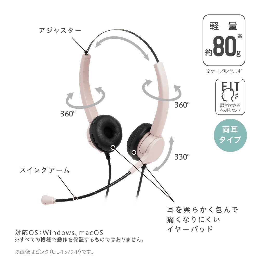 sonic ヘッドセット UL-1579-P